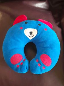 Cute Blue Bear Neck Pillow for kids