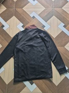 Men's Striped Quarter Zip Sweatshirt