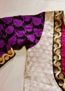 Elegant Beige Saree with Subtle Motifs