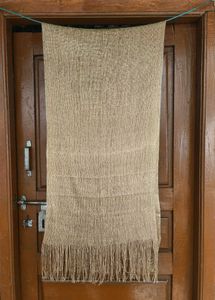Golden  party wear Fringed Dupatta