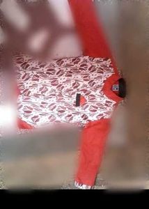 Red & White Printed Top & Bottom Set