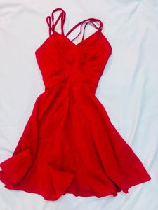 Red Sleeveless Mini Dress
