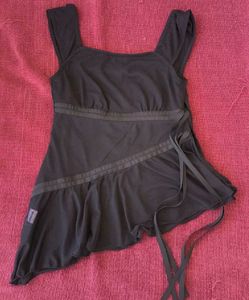 Stylish Black Asymmetrical Top