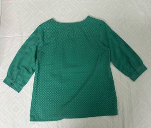 Green Allen Solly Formal Top