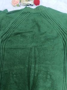 Emerald Green Embellished Sweater