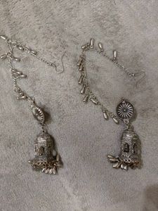 Antique Silver Jhumka Earrings | 99/- only