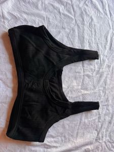 victoria’s secret Black Ribbed Sports Bra