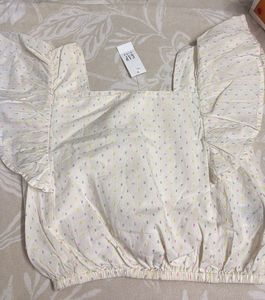 Gap Kids Girls Flutter Sleeve Top