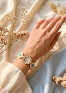 Gold Evil Eye Charm Watch