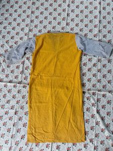 Yellow Chikankari Kurta