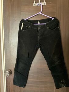 Black Courdroy Pants Ladies