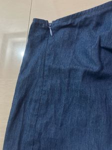 Denim tube top