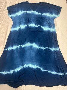 Blue Tie-Dye Casual/Night Dress