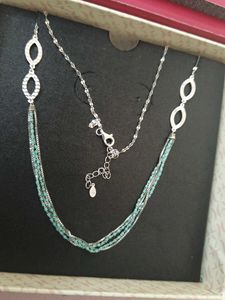 Elegant Silver Turquoise Necklace