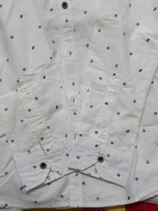 U.S.POLO ASSN WHITE WITH BLUE PRINT