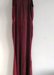 Shimmer Maroon Senorita Dress