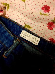 Blue Denim Cargo Pants