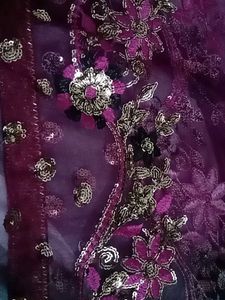 beautiful sequence work net dupatta