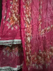 Pink Floral Kurta Set