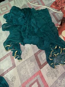 Teal Embroidered Kurta