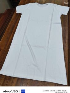 Comfortable White T-Shirt Dress