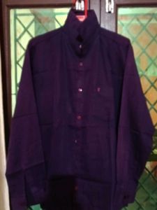 Men's Maroon Formal Shirt