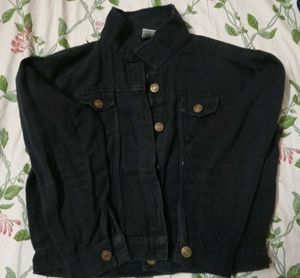 Classic Black Denim Jacket