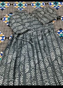 Elegant Printed midi frock Kurta