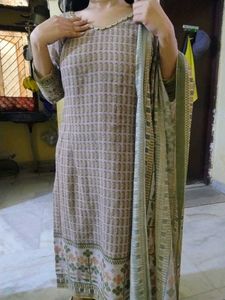 Printed Kurta with Dupatta Set