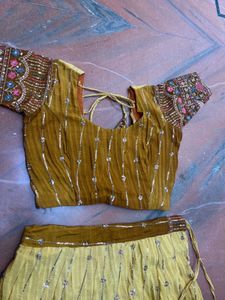 Designer Yellow Lehenga Choli Set