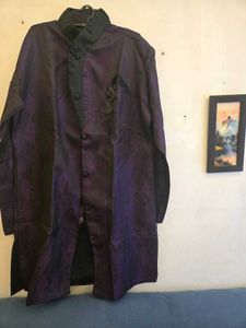 Men's Purple Indo western Ethnic Kurta set