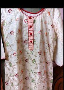 Elegant Floral Kurta Set with Dupatta