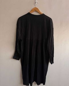 Boho Textured Black Kurta