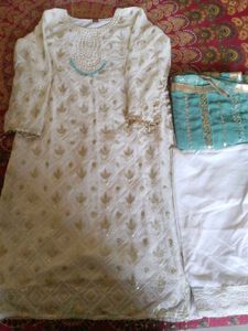 Elegant White Kurta Set with Dupatta
