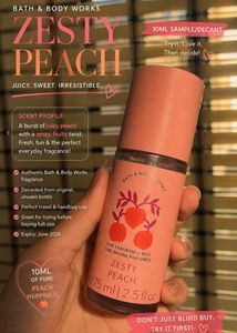Bath &amp; Body Works Zesty Peach FineFragrance Mist
