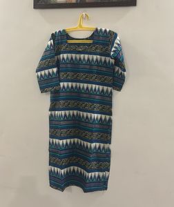 Vibrant Geometric Print Kurta