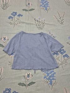 Cropped tie up top