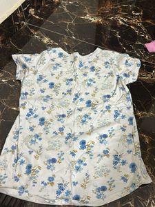 Floral Print "Inspire" T-Shirt