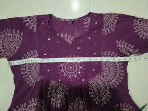 purple kurta set