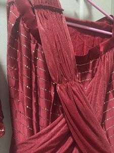 Stunning Maroon Lehenga Set