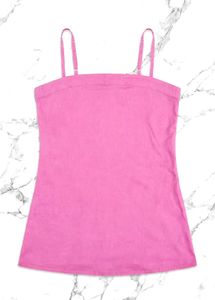 Pink Spaghetti Strap kurti
