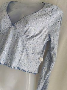primark Cute Floral Print Long Sleeve Top