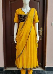 Yellow Dupatta Set