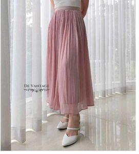 Flowy Pleated Midi Skirt