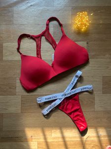Red Bra and Panty Set