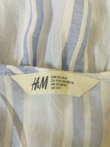 Striped Blue &amp; White Sundress
