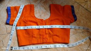 SPECIAL OFFER 🎉Vibrant Orange Saree and blouse