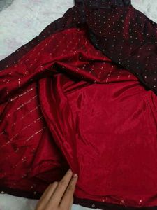 Elegant Maroon Embellished Ethnic Gown