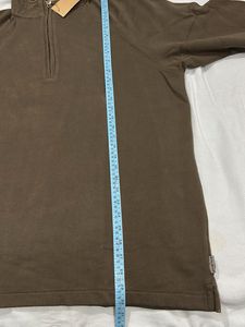 Men's Brown Quarter Zip Pullover