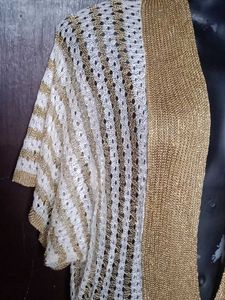 Gold &amp; White Sheer Cover-Up fixed price